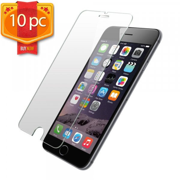 Wholesale 10pc Transparent Tempered Glass Screen Protector for iPhone SE 2022 / 2020 / iPhone 8 / 7 / iPhone 6S 6 (Clear)
